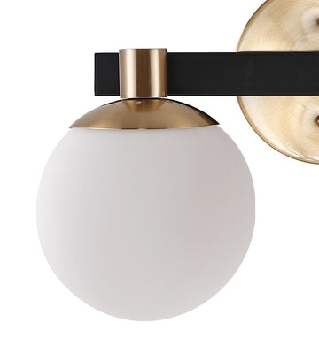 Modernist Globe Metal/Frosted Glass Modern Contemporary LED Vanity